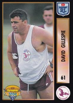 1994 Dynamic Rugby League Series 2 #61 David Gillespie Front